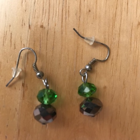 Tribal Glass Beaded Necklace Earrings Set Handmade - Picture 4 of 8